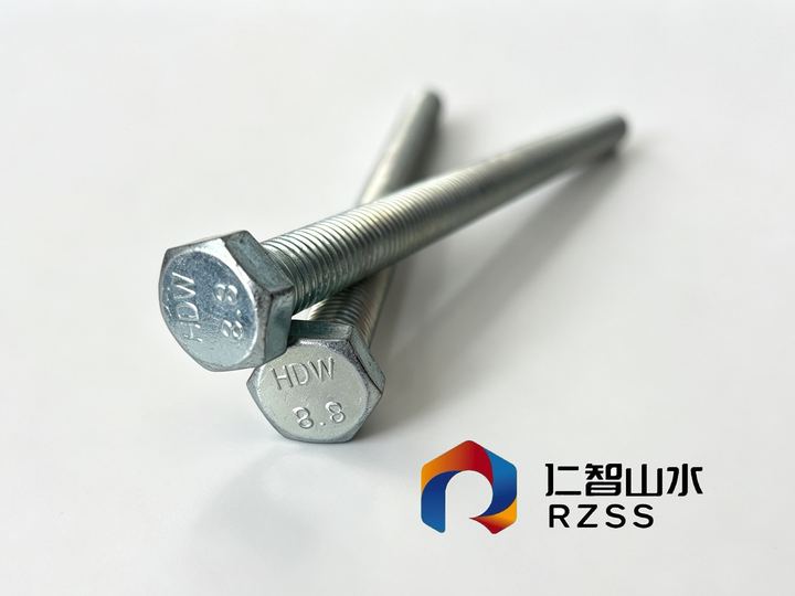 Hex bolts, zinc plated