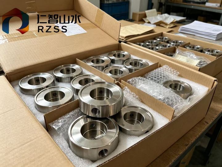 Precision turned parts packed and individually labelled for shipment